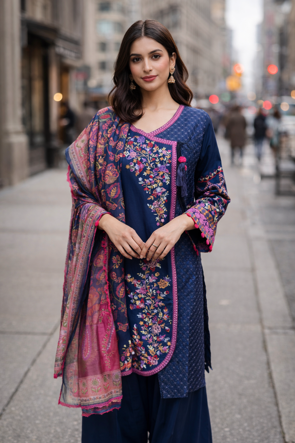 Midnight Azure Angrakha Set