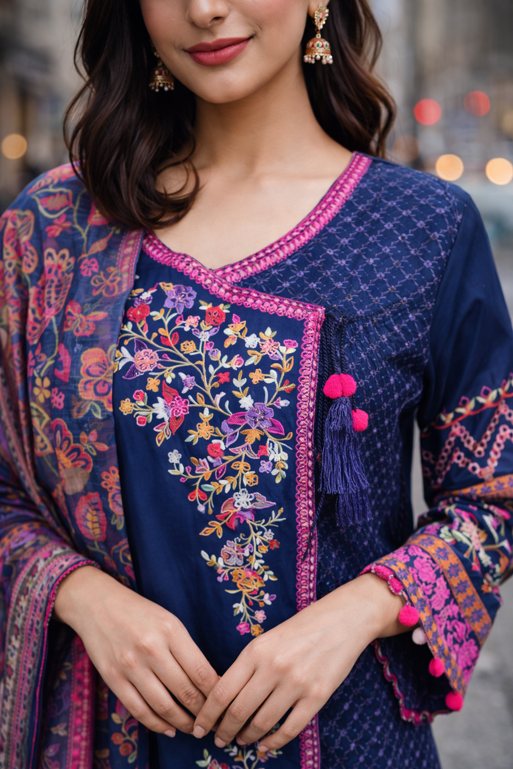 Midnight Azure Angrakha Set