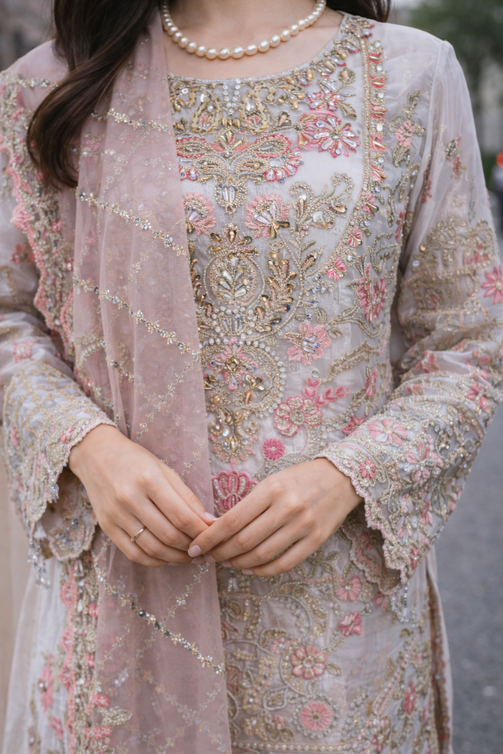 Champagne Rose Heirloom Suit Set