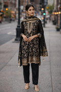 Black & Gold Kurta Set