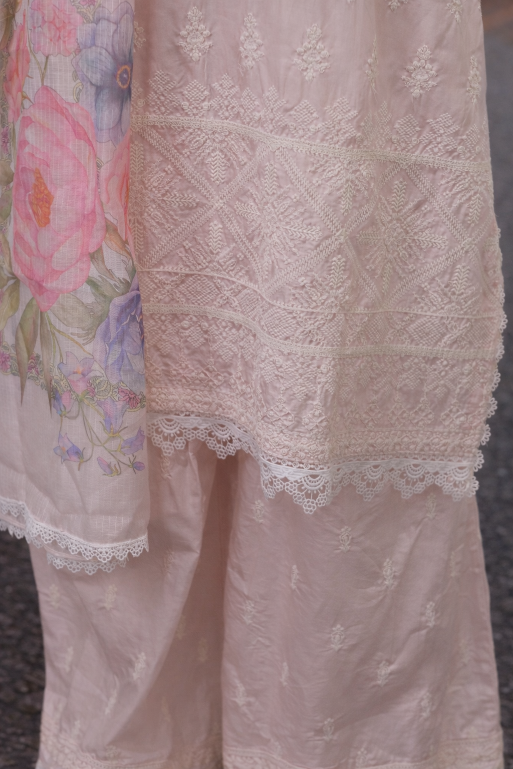 Blush Blossom Palazzo Set