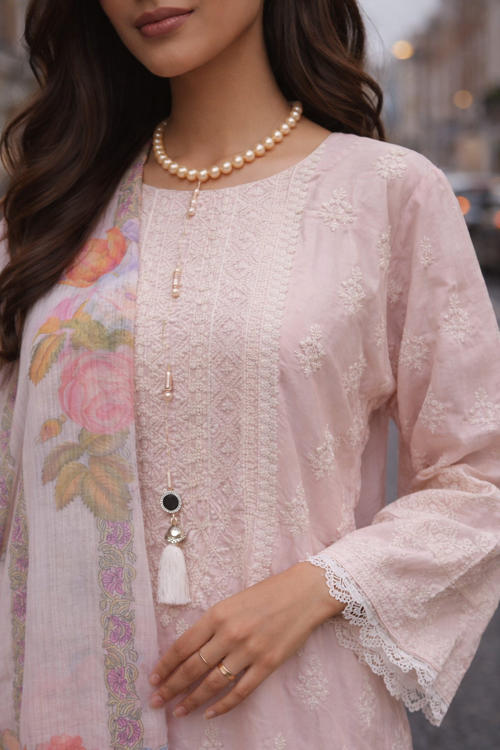 Blush Blossom Palazzo Set