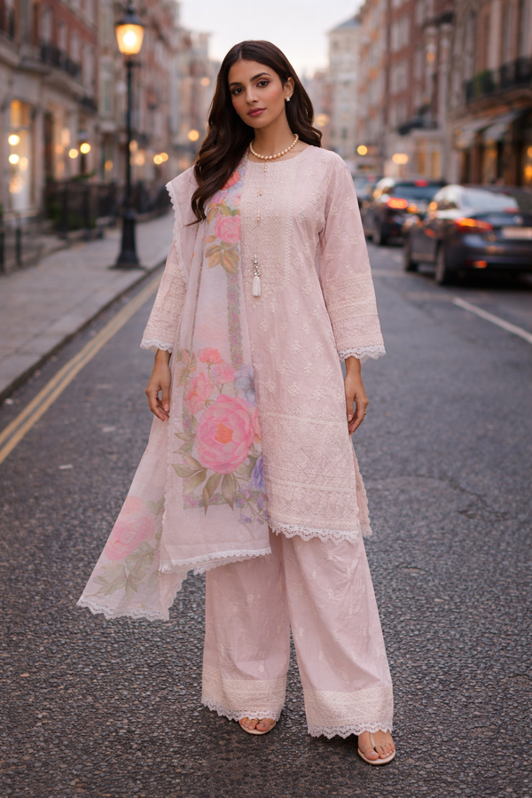 Blush Blossom Palazzo Set